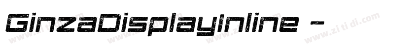 GinzaDisplayInline 字体转换